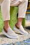 Zrk-114 Premium Beige Tan Knitwear Breathable Orthopedic Laceless Men's Espadrille - 5