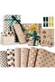 Gift Wrapping Paper, Birthday Wrapping Paper, with Pull Bow,Ribbon, Recyclable Kraft Gift Wra - 3