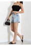 Women's Black Viscose Strap Padded Bustier – Flexible Slim Fit Crop Tank Top - 2