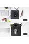 Wireless Charging Mouse Pad with Desk Organizer – 3-in-1 Tech Gift for Men, Premium Fabric Mouse Pad with Pen Holder, Card Holder & Wireless Charger (Black) - 5