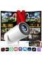 Mini Portable Projector 1080p WiFi 6 BT 5.2 Upgraded Portable Projector Full HD Supported for Phone /PC /TV /PS5 /Laptop Auto Keystone Home Theater 180° Rotation