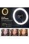 Professional 18 Inch Ring Light with Tripod Stand Holder, 45W Remote Shutter App Control, Vid - 2