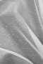 Silvery Bamboo Optical White Non-Pile (1X1) Tulle Curtain - 2