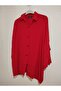 Cotton-Viscose Summer Shirt, Three-Quarter Sleeves, Oversize, Buttoned Shirt - 4