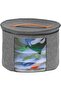 43*26cm round hat storage box with lid, foldable travel hat organizer, round hat organizer, women's trendy hat storage box - 5