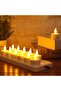 Flameless Rechargeable LED Candles – 12 Tea Lights with Charging Station - 5