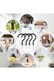 Black Mug Hooks - 12 Plastic Coated Screw Hooks for Ceilings and Walls - 4