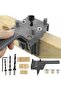 41-piece tenon and drill bit set with 6/8/10mm tenon center locating pins (grey)