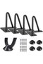 4-Inch Heavy-Duty Hairpin Furniture Legs Metal DIY Home Improvement TV Cabinets Sofas Cupboards Rubber Floor Pads Black 4-Pack