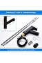 Basin faucet - Black - Pull-out showerhead - Single-hole installation - Zinc alloy - 4