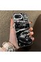 iPhone 17E Compatible Manga Drawing Classic Car Flat Print Quality Silicone Case