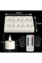 LED Tea Lights - Electric Candles - Create Mood Lighting - Rechargeable with Remote Control - 6 Pieces - Warm White - 4