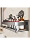 30cm suction cup wall-mounted shelf, suitable for bathrooms and shower rooms—drill-free storage, easy installation. - 4
