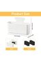 Magnetic storage boxes - 2-Pack large magnetic marker holders w/2 dividers - Geschikt voor refrigerators, whiteboards, & storage cabinets