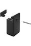 4-Pack Heavy Duty Furniture Riser - 10cm Height Black - for Square or Straight Furniture Legs up to 38mm Wide - 4