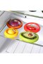 4-piece silicone fruit storage box, food storage box, reusable snack container for vegetables and snacks. - 4