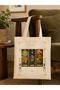 Tarot Card Themed Sublimation Print Raw Fabric Bag, Shoulder Bag, Shopping Bag - 3