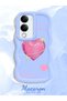 Vivo Y04/Y04S Compatible Silicone Phone Case with Sweet Pink Heart Motifs in Three Colors to Choose from