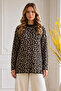 Leopard Patterned Tunic R7185 Black - 3