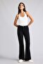 Flare Fit Jean Pants - Black