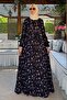 Bihter Navy Blue Dress