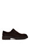Men's Brown Lace-Up Thick Soled Suede Leather Casual Shoes Wm680016Ds