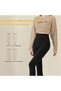 Womens Fleece Lined Leggings High Waisted Tummy Control Thermal Winter Warm Workout Pants For Cold Weather Skiing Hiking Outdoor Activities Fleece Lined Tights Opaque Underwear Base Layer - 2