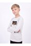 Boy's Round Neck Sweatshirt with Print Detail - 3