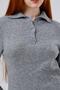 Women's Mini Sequin Detailed Polo Collar Sweater - 2