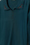 Plus Size Knit Sweater - Petrol Green - 2