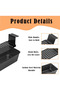Non-stick loaf pan with hanging handles, black and rose gold, for baking in an oven - black - 4