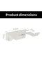 Wall-mounted bathroom phone holder, adhesive + screw dual-installation hair dryer holder, hair dryer holder - white - 2