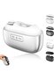 Electric Automatic 3-in-1 Nail Clippers with Magnetic Cover - USB Rechargeable Smart Trimmer - White