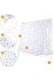 White camouflage mesh rectangular sunshade sail, camouflage pattern, 3x4 meters, white. - 2