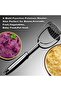 Stainless steel potato masher, long handle, one-piece, heavy, for potatoes, vegetables and fruit - 3