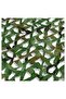 Rectangular sunshade sail, camouflage pattern, 3x4 meters, green checkered. - 4