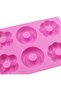 2 Pcs Flower-Shaped Silicone Donut Molds, Heat-Resistant Non-Stick Bagel Baking Pans for Cakes & Cookies - 4