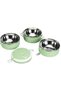 Portable three-layer insulated lunch box, made of 304 stainless steel, in Nordic green, suitable for schools, offices and outdoor activities. - 4