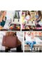 Women's 2-in-1 Lunch Handbag, 5.6-Inch Leak-Proof Handbag with Insulated Lunch Compartment, Large Capacity Work Handbag, Business Office Handbag - 3