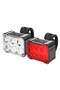 Bicycle light set (front and rear), USB charging, 8+12 modes, waterproof, night riding/cycling light