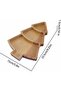2pc Christmas Tree Design Wooden Serving Trays & Cheese Boards (23.5x15cm) - 5