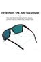 Golf Eyewear – Unisex color-coded golf eyewear and sunglasses, UV protection (black frame, blue film) - 3