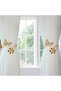 4-Piece Metal Butterfly Curtain Tiebacks DTY Exquisite Curtain Tiebacks, Stylish Curtain Binding Tape, Housewarming Gift - Gold - 2