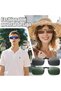 4-Piece Myopia Sunglasses, Polarized and Clip-On Sunglasses for Driving, Fishing, Mountain Climbing, and Outdoor Travel - 5