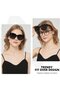 Women's polarized sunglasses (can be worn over glasses) - UV400 protection & stylish square frame - 3