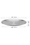 Stainless Steel dinner plate set, 5 pieces, 20 cm diameter, Silver metallic plates, Round plates, Rust resistant - 7