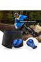 Blue Size L Men's Cycling Shorts with Gel Pads & Non-Slip Leg Straps - 5