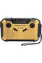 Emergency solar handheld radio, 2500mAh AM/FM weather receiver with bright LED flashlight reading lamp and SOS alarm