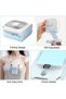handheld fan-rechargeable handheld fan-mini fan-with 3000 mAh rechargeable battery-portable fan-Small pocket fan, 4 speeds, For home and outdoors-blue - 3