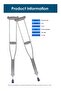 Lightweight Adjustable Underarm Crutches for Injury Recovery and Daily Mobility Support - 2